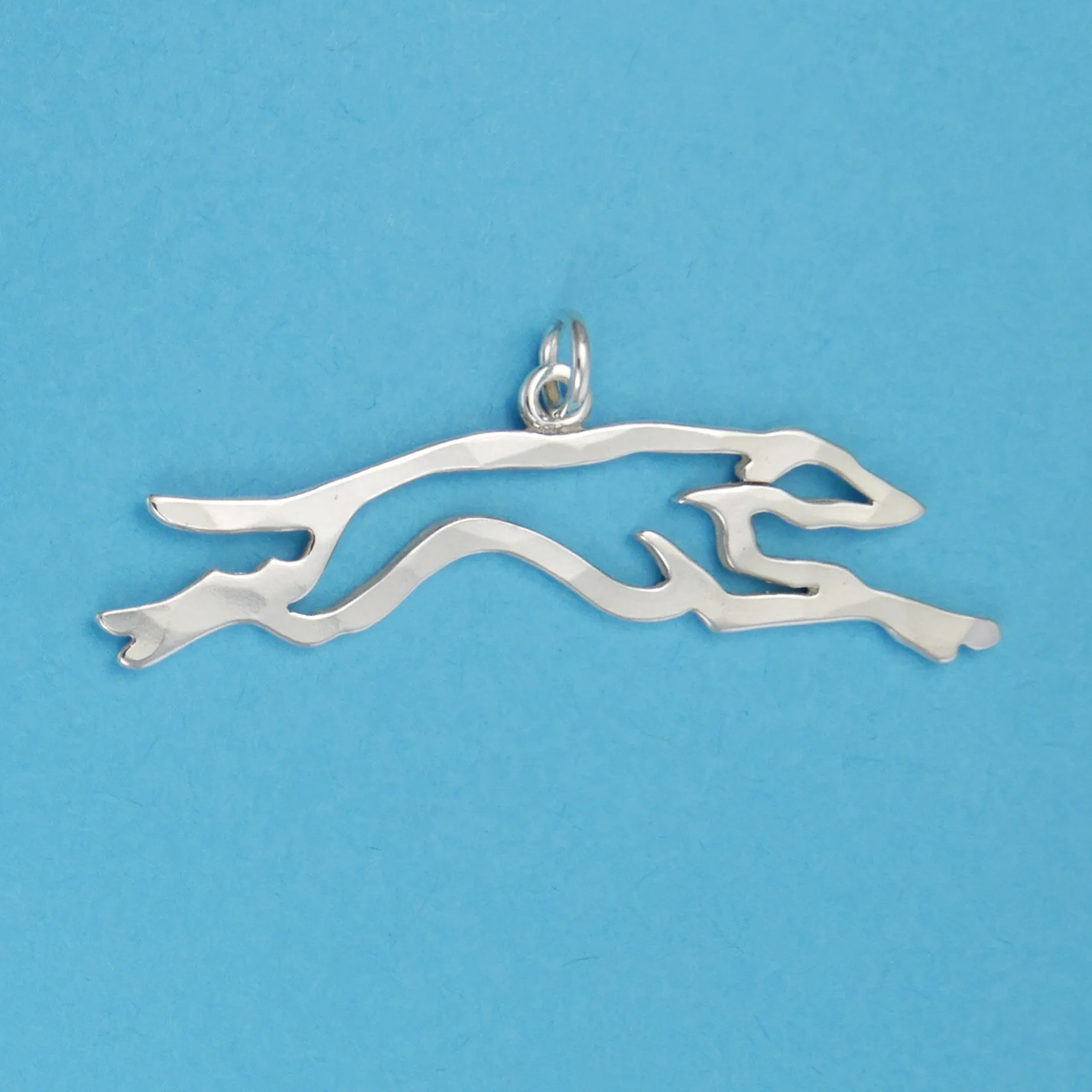 Greyhound Running Charm