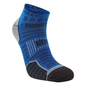 Hilly Men's Twin-Skin Socklet - Azurite/Grey Marl