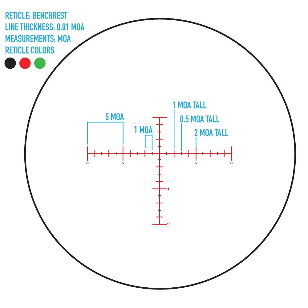 Latitude 10-40x60 Scope with Benchrest Reticle