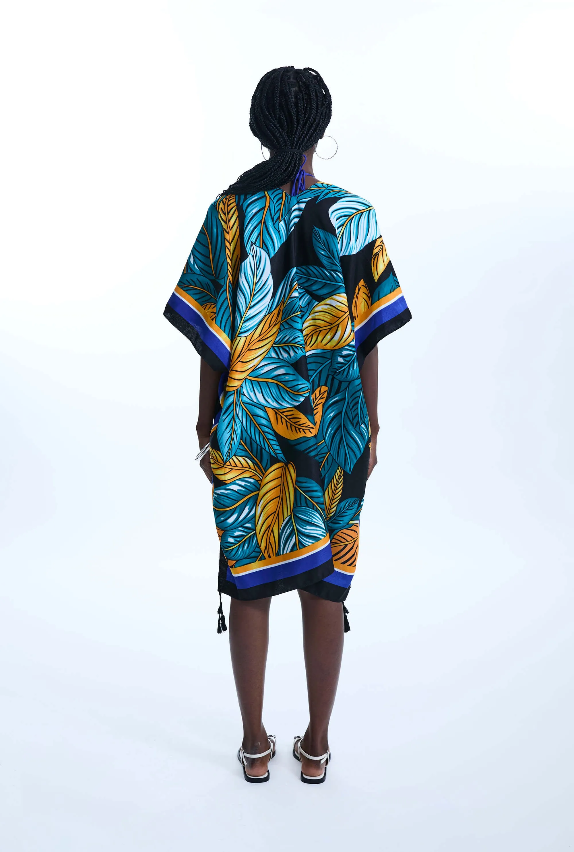 Leaf Print Kaftan