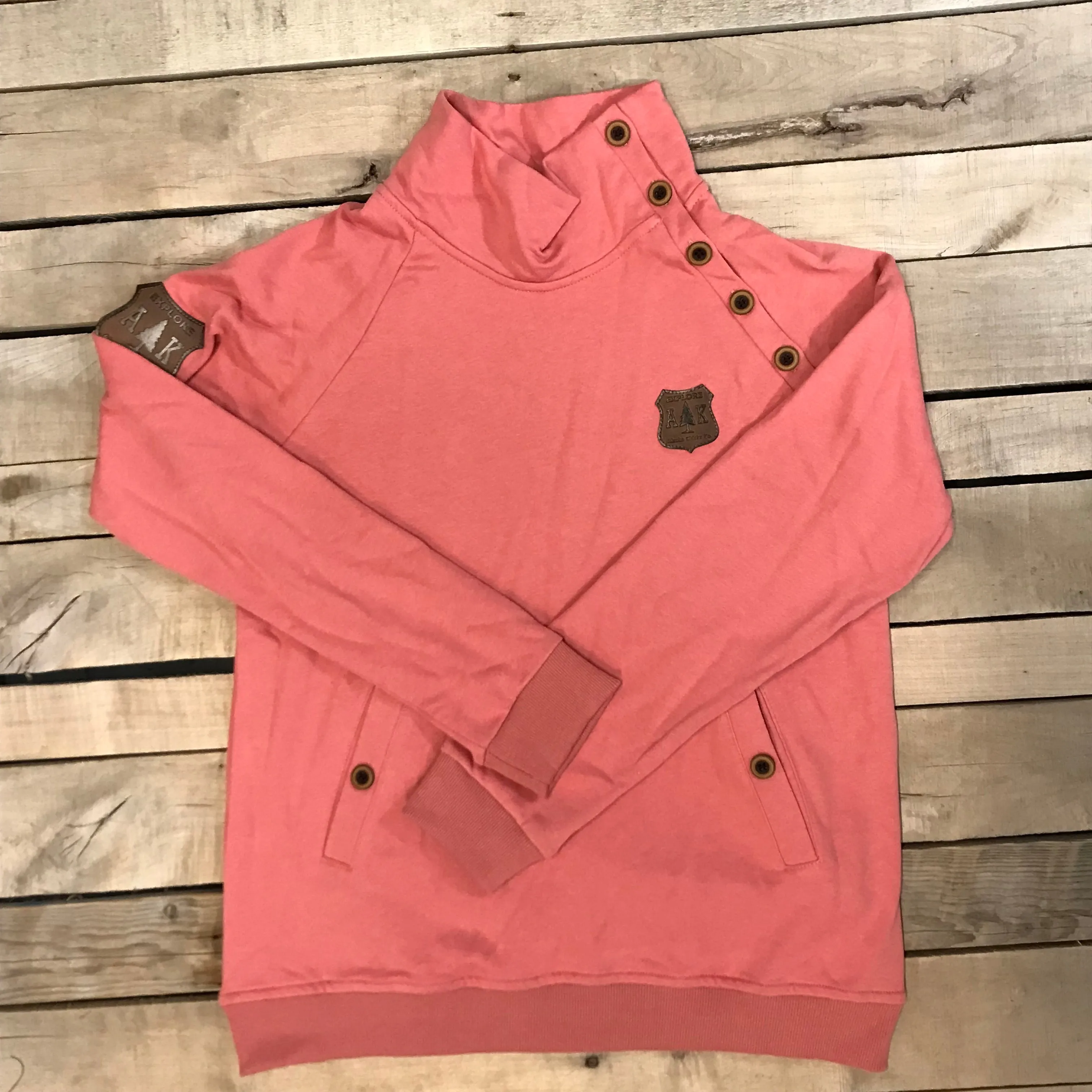 Lightweight Side Button Pullover