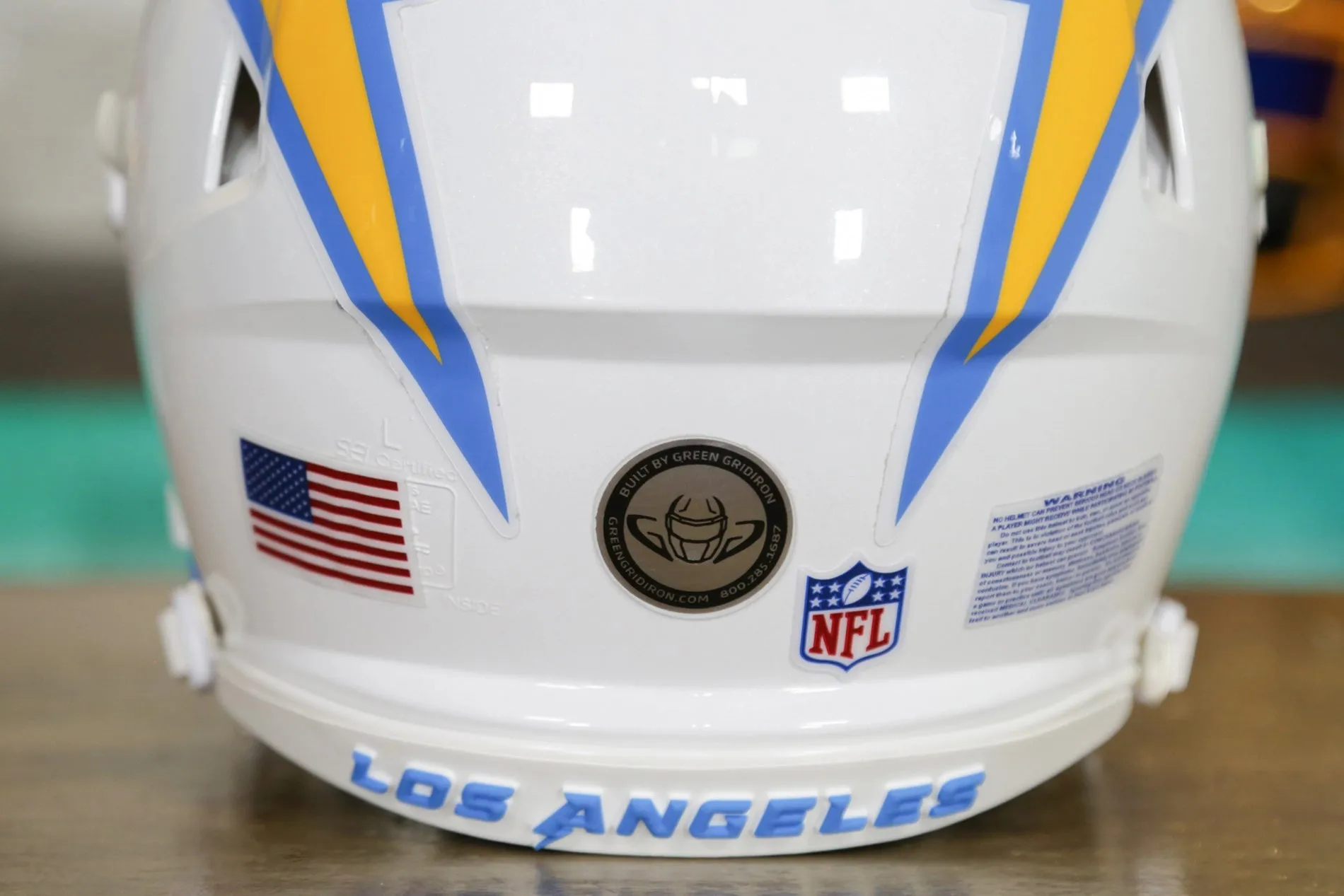 Los Angeles Chargers Riddell Speed Authentic Helmet - GG Edition