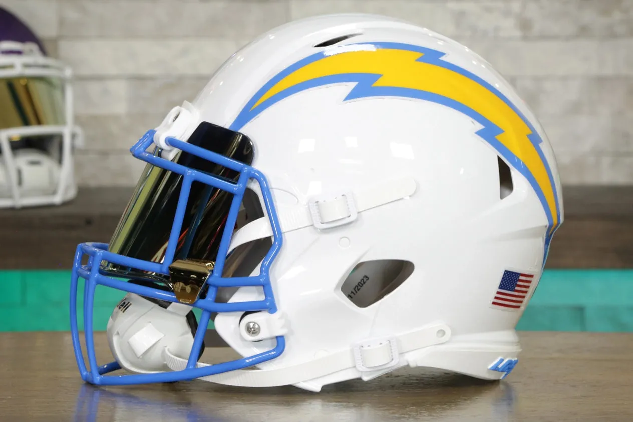 Los Angeles Chargers Riddell Speed Authentic Helmet - GG Edition