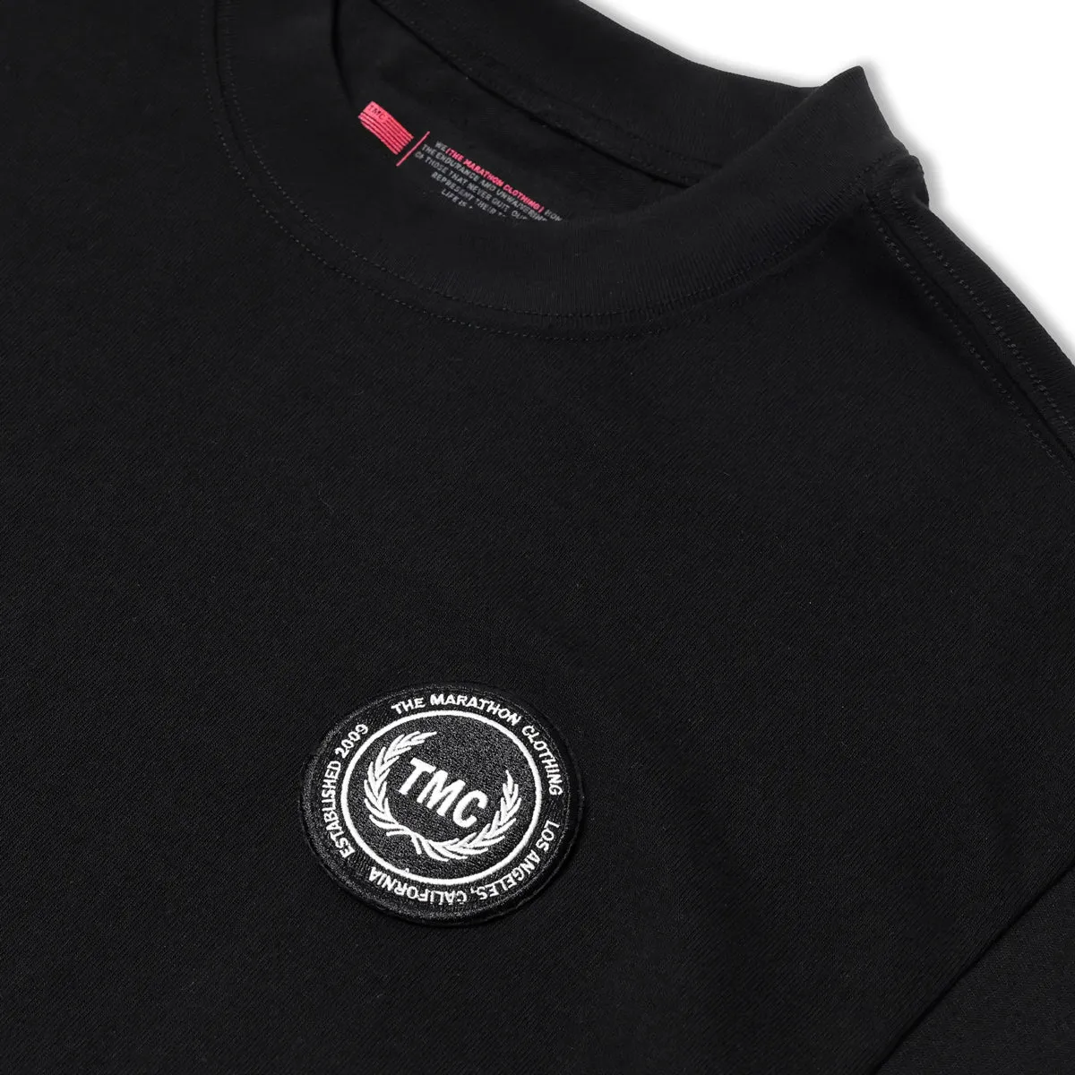 Marathon Established TMC Laurel Embroidered Patch T-Shirt - Black