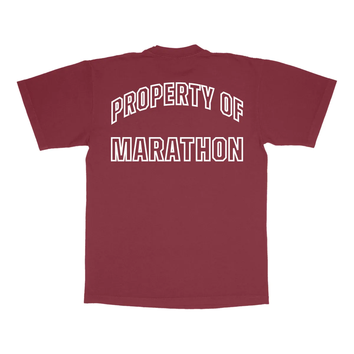 Marathon Globally Respected T-Shirt - Vintage Burgundy/Cream