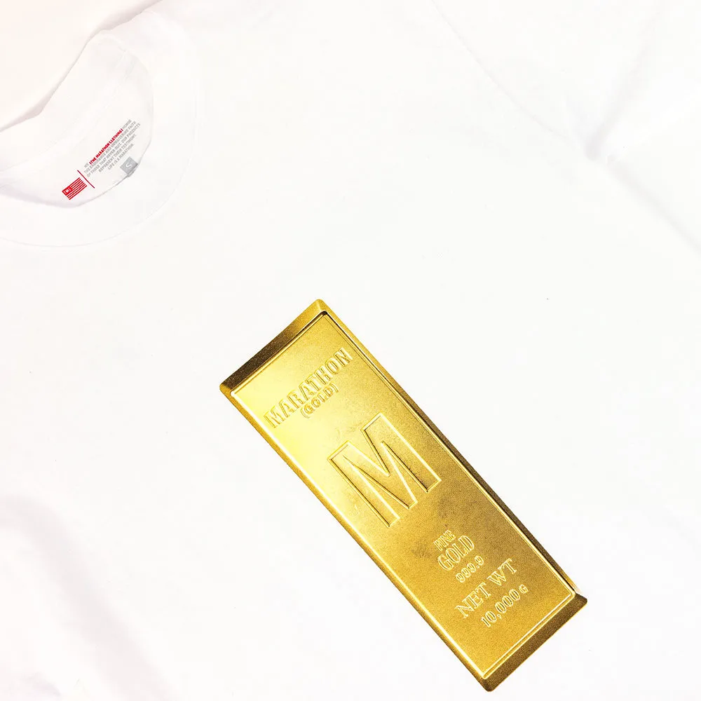 Marathon Gold T-Shirt - White/Gold