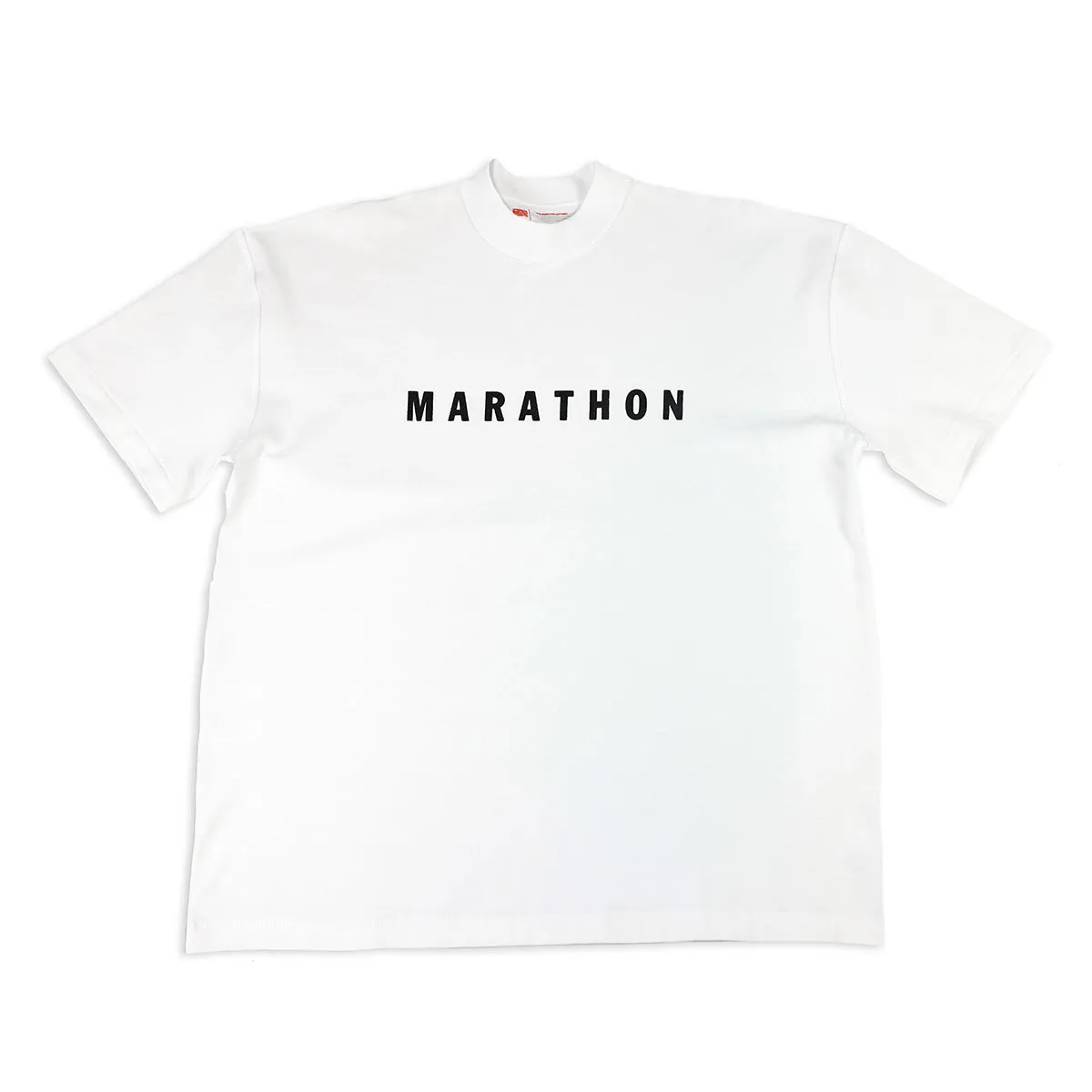 Marathon Hero T-Shirt (Ultra Oversized) - White/Black