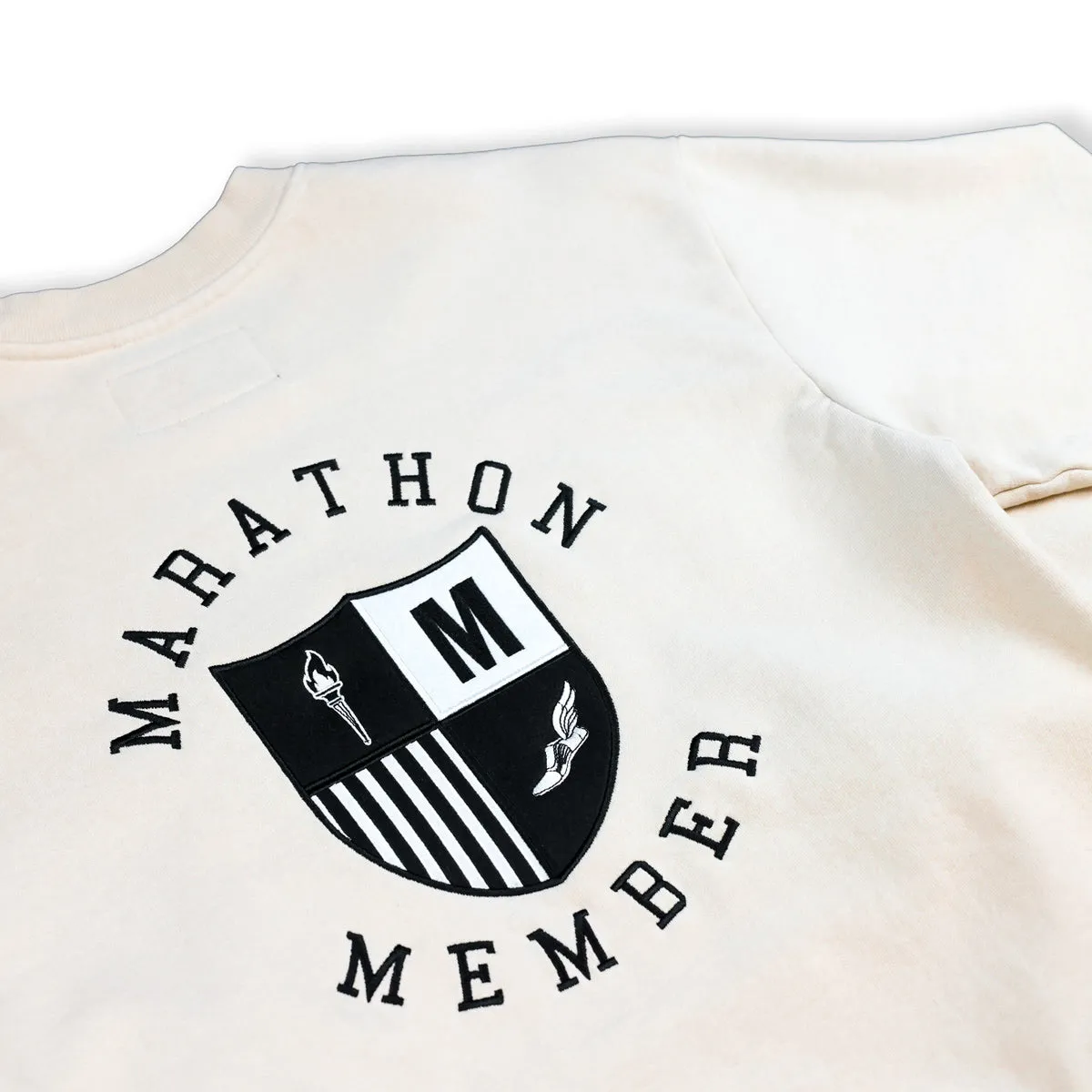 Marathon Members Crewneck Sweatshirt - Bone