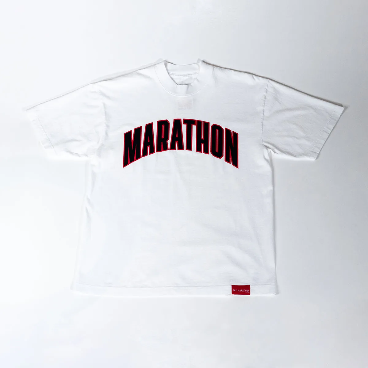 Marathon Varsity T-shirt - White/Black