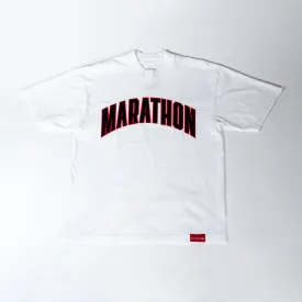 Marathon Varsity T-shirt - White/Black