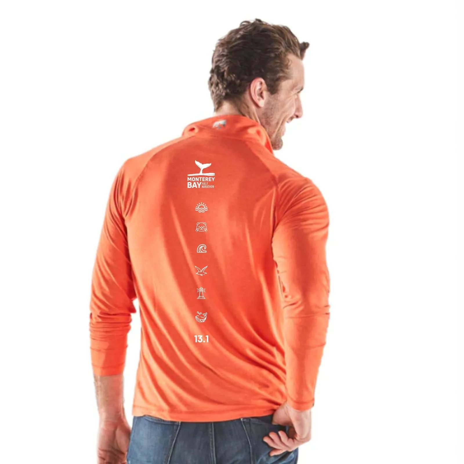 MBH Men's Sueded Eco 1/4 Zip -Orange- LCP