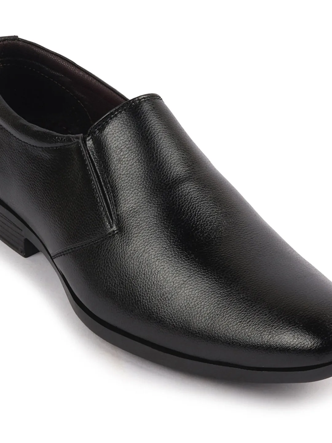 Men Black Formal Office Slip On Shoes