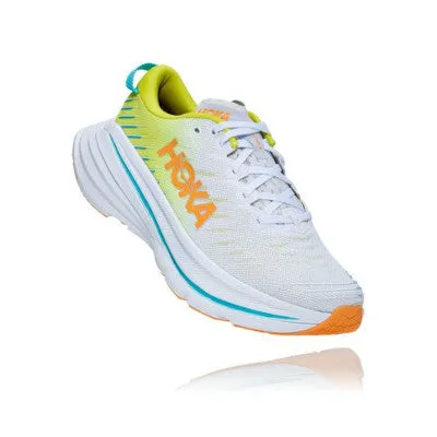 Men's Hoka Bondi X (White/Evening Primrose)