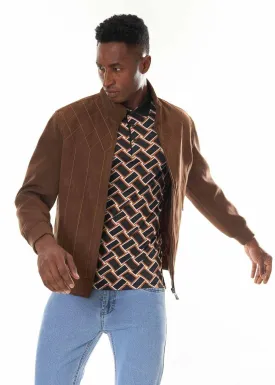 MEN'S JACKET IN DIAMOND LINING