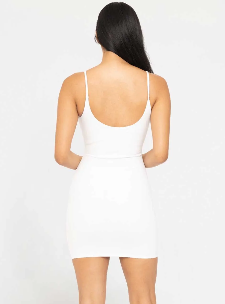 Mono B Women's Tank Mini Dress - White