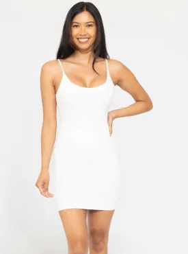 Mono B Women's Tank Mini Dress - White