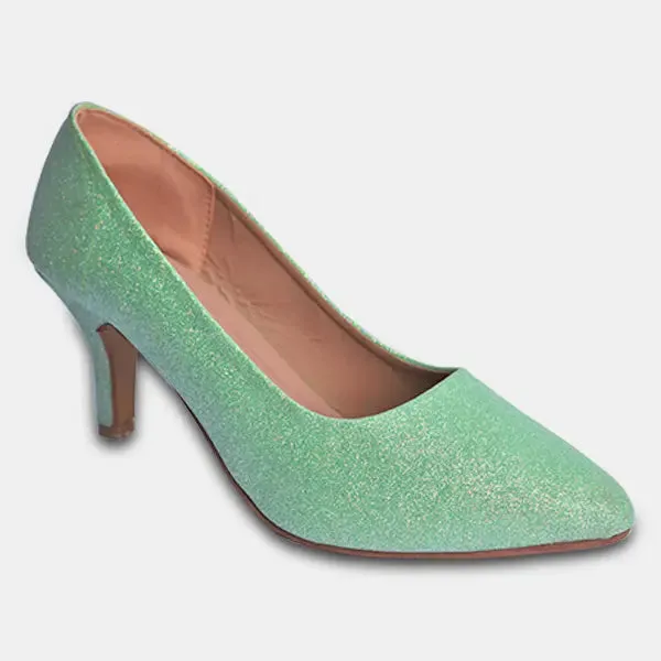 Niterie Court Shoes Sea Green