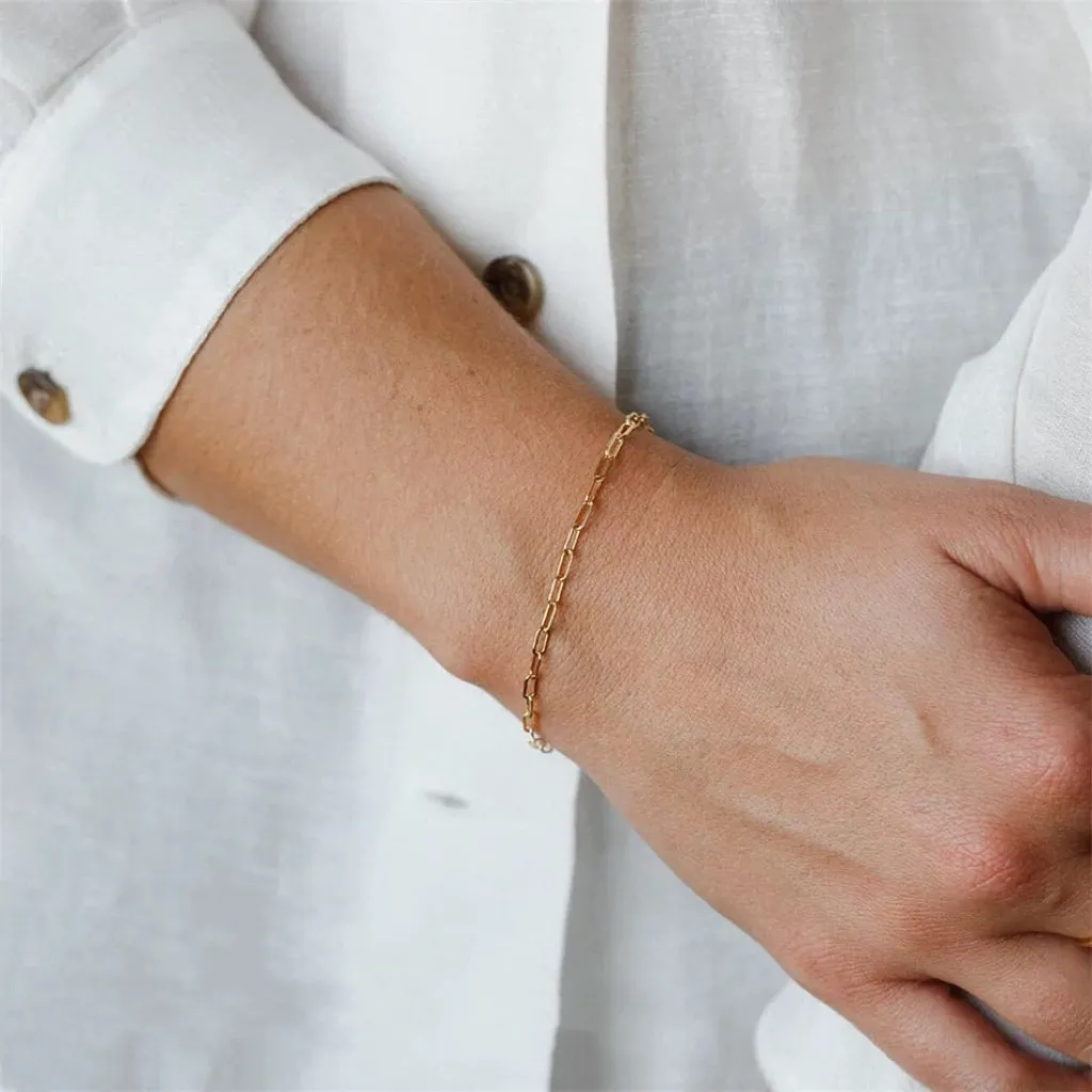 Paperclip Chain Essential Bracelet