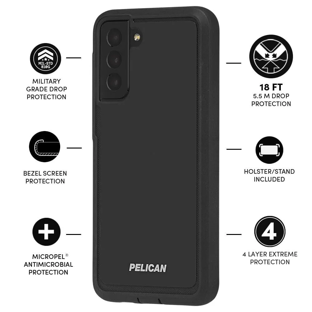 Pelican Voyager for Galaxy S21 Ultra 5G Devices - Black