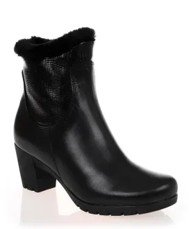 Pitillos 3514 Black Leather Ankle Boot