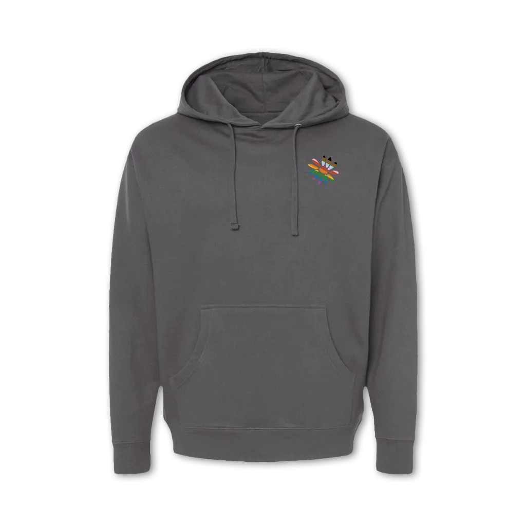 Pride Outside Hoodie - Charcoal