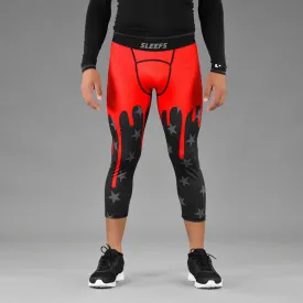 Red Sauce Compression 3/4 tights / leggings