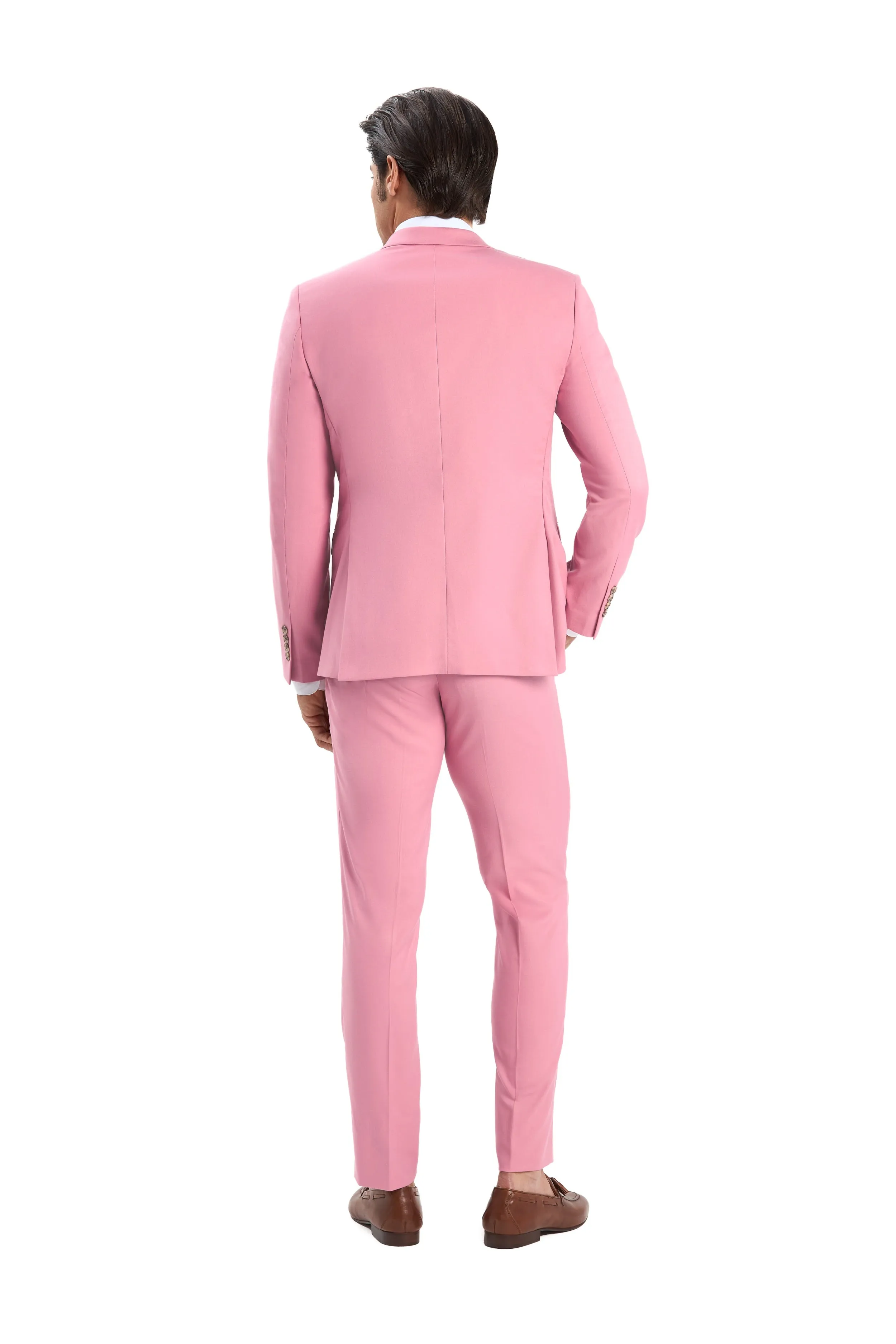 Salmon Pink 2 Button Suit