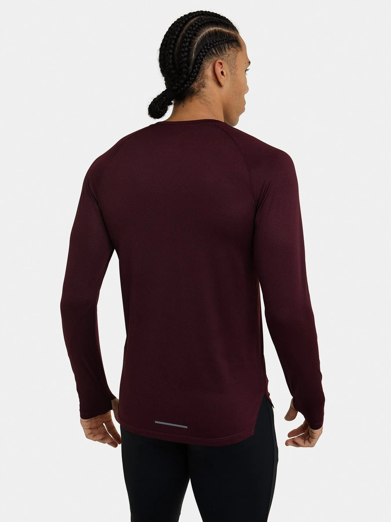 Sonic Long Sleeve Crew Neck Running Top With Thumbholes & Reflective Strips