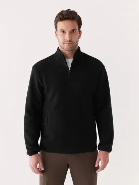 The Axis Polar Fleece Pullover in Black