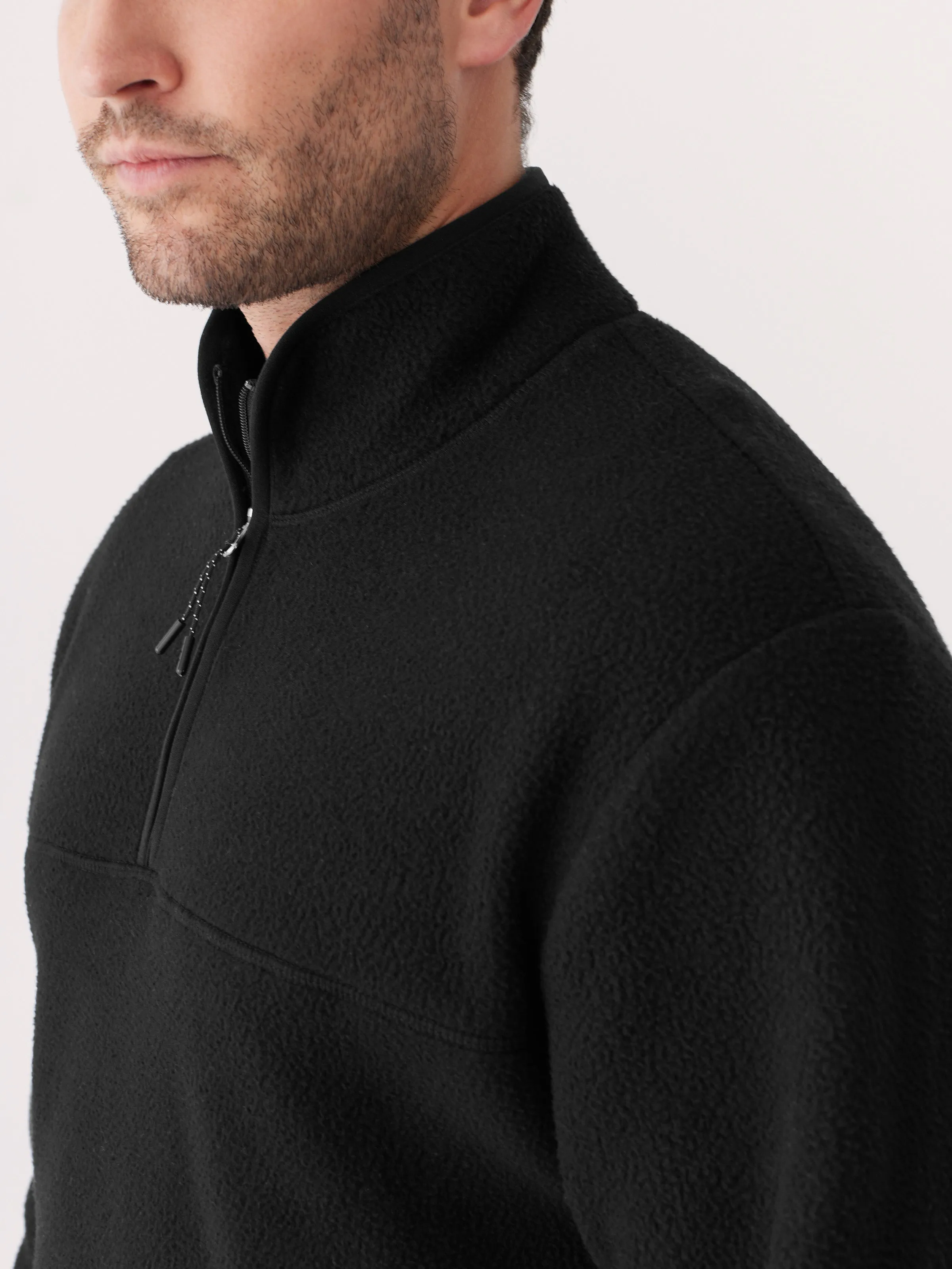 The Axis Polar Fleece Pullover in Black