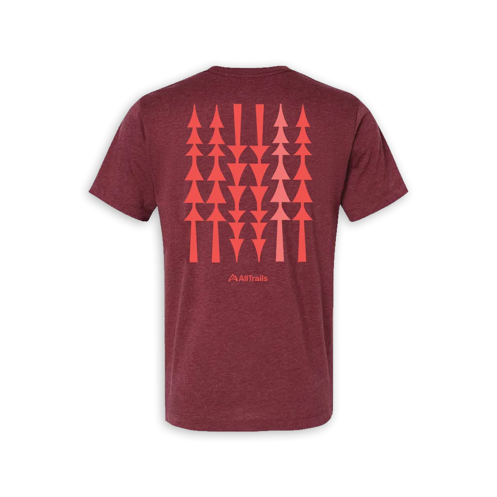 Treeline Tee - Heather Red