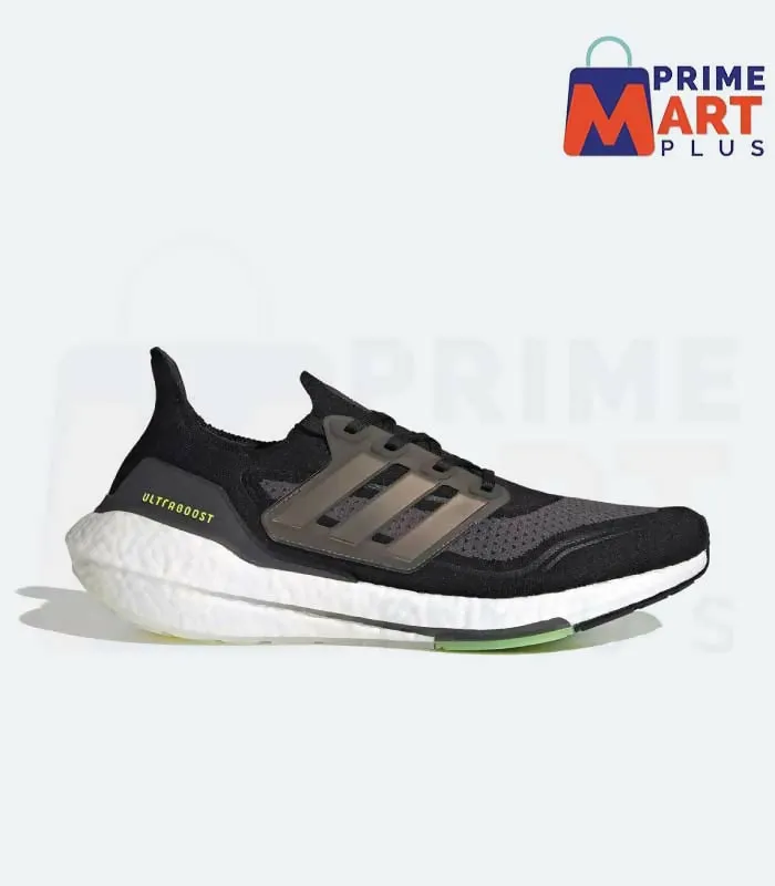 Ultra Boost 21 Core Black And Solar Yellow Without Box