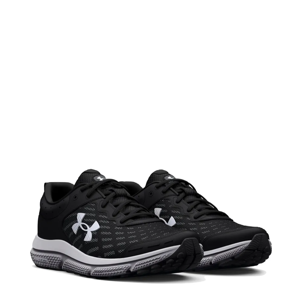 Under Armour Men's Charged Assert 10 Sneaker (Black/White)