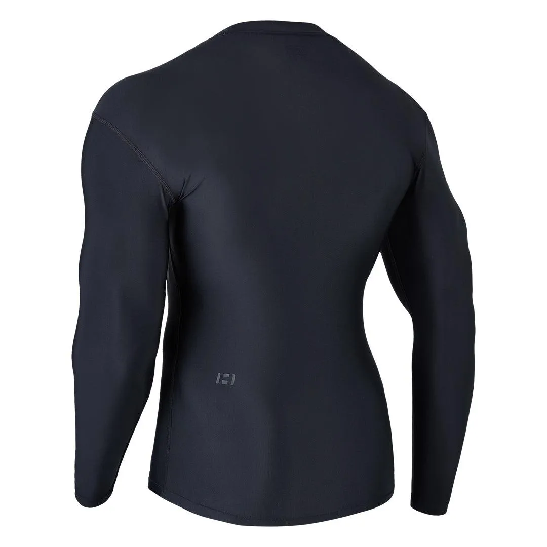 Unisex UPF50  Classic Black Rash Guard