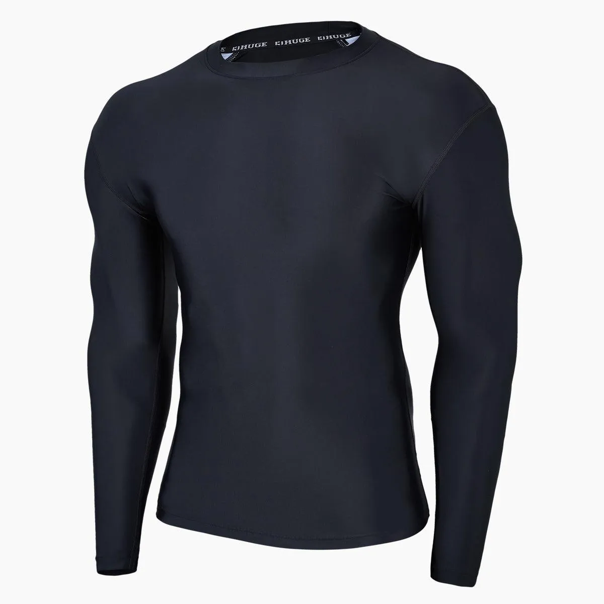 Unisex UPF50  Classic Black Rash Guard