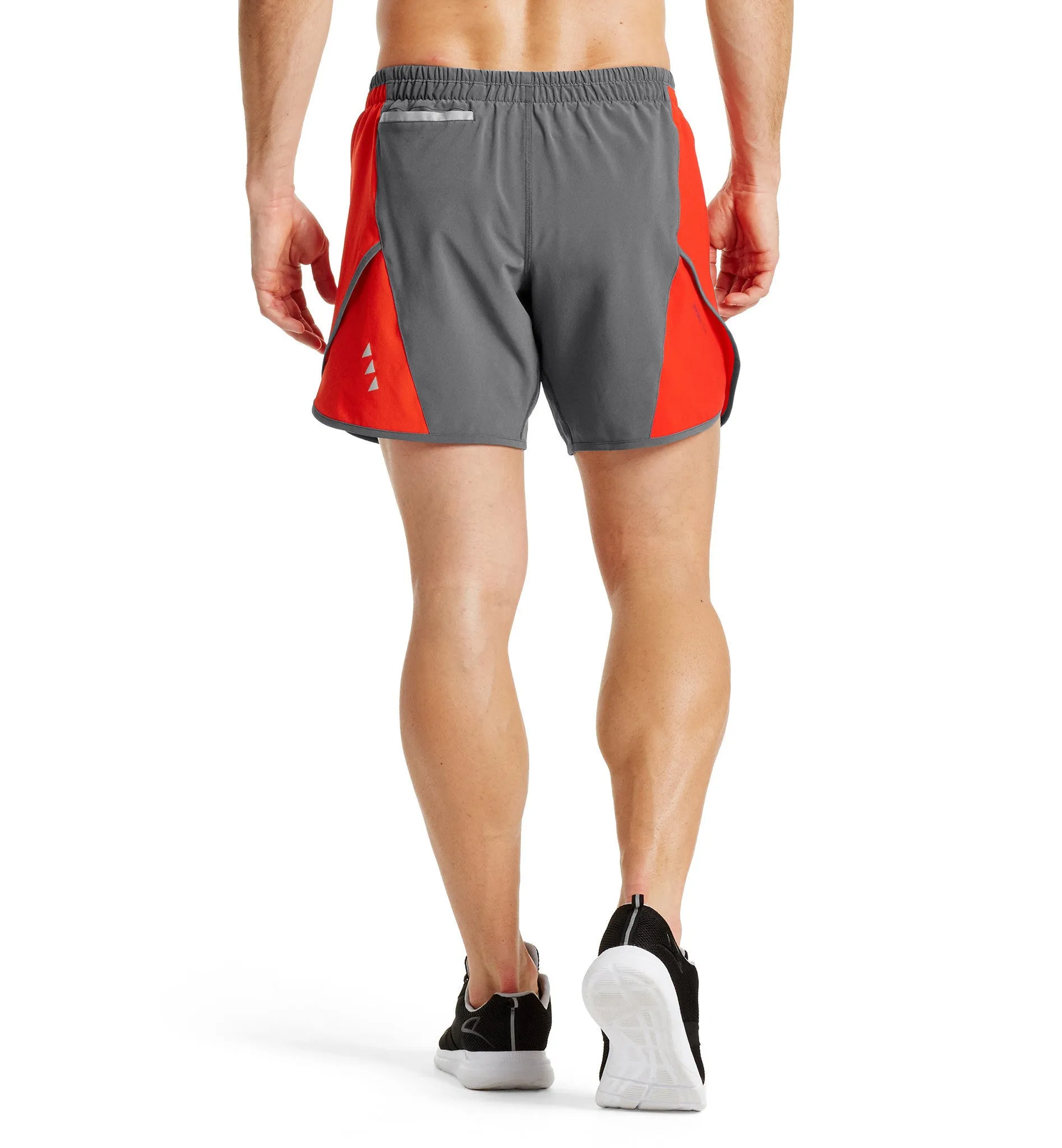 VaporActive Momentum 7" Running Shorts | Iron Gate / Fiery Red